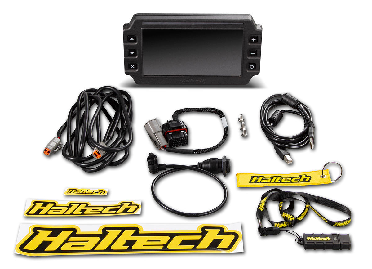 Haltech iC-7 Gauge Panel - 7 in Screen - Black Face - Kit