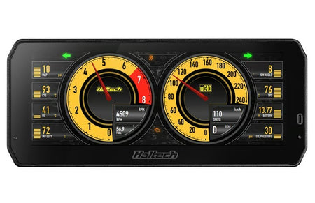 Haltech UC-10 Gauge Panel Assembly - Programmable - Black Face