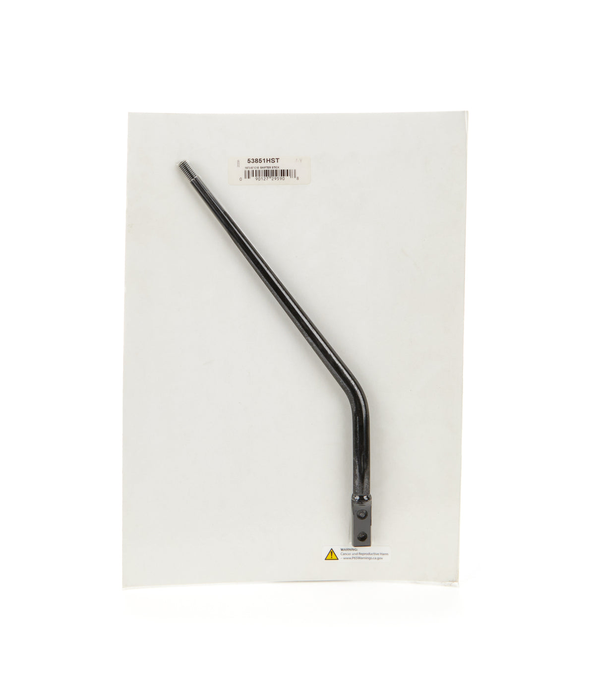 Hurst Single Bend Shifter Stick - 12.5 in - 6-1/2 in Set-Back - Black 53851HST