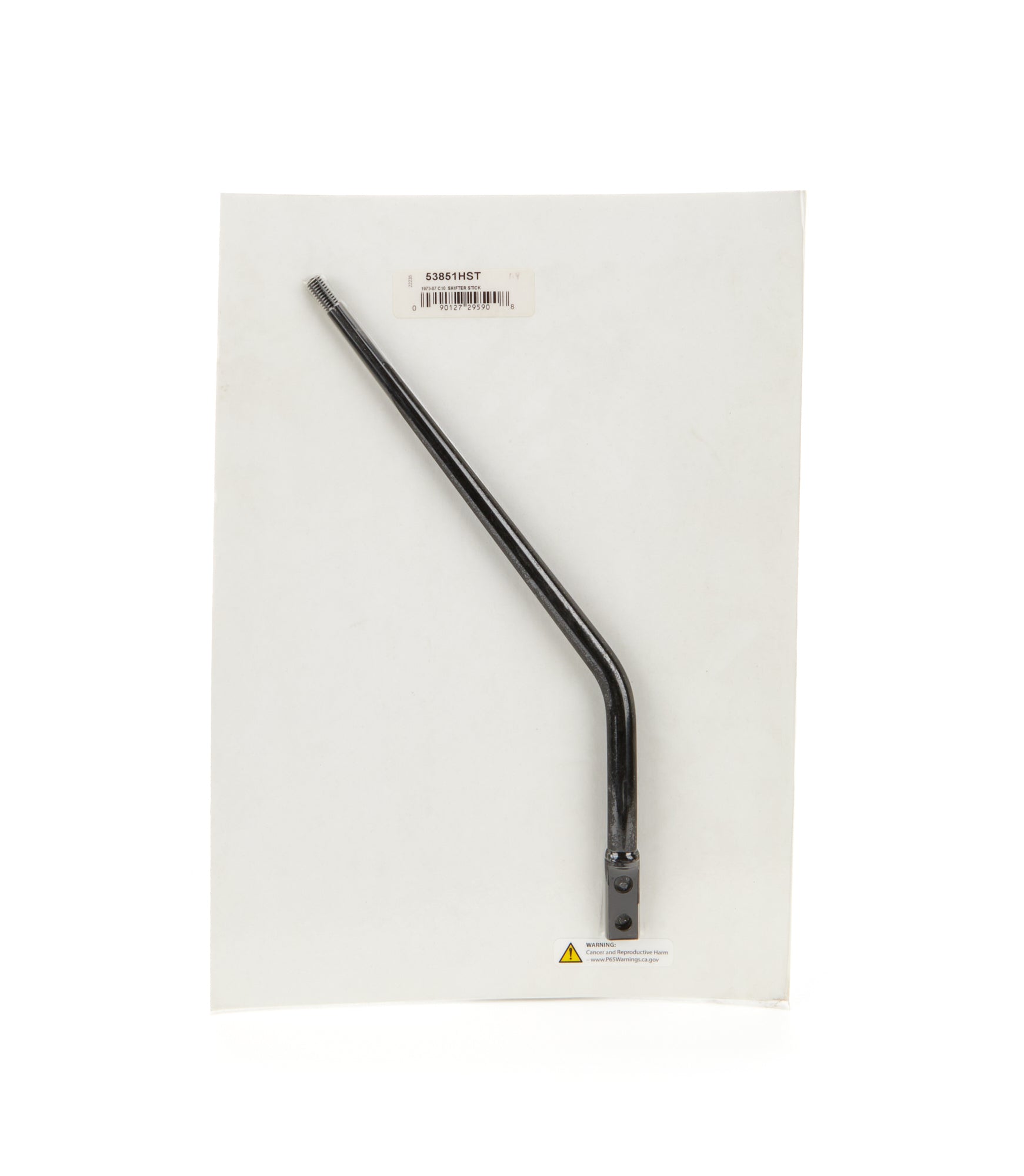 Hurst Single Bend Shifter Stick - 12.5 in - 6-1/2 in Set-Back - Black 53851HST