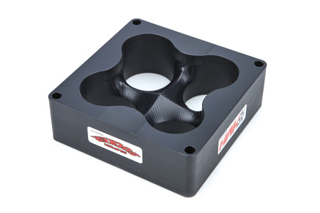 HVH Super Sucker Plastic Carburetor Spacer - 2 in Thick - 4 Hole - Dominator Flange - Cloverleaf Manifold