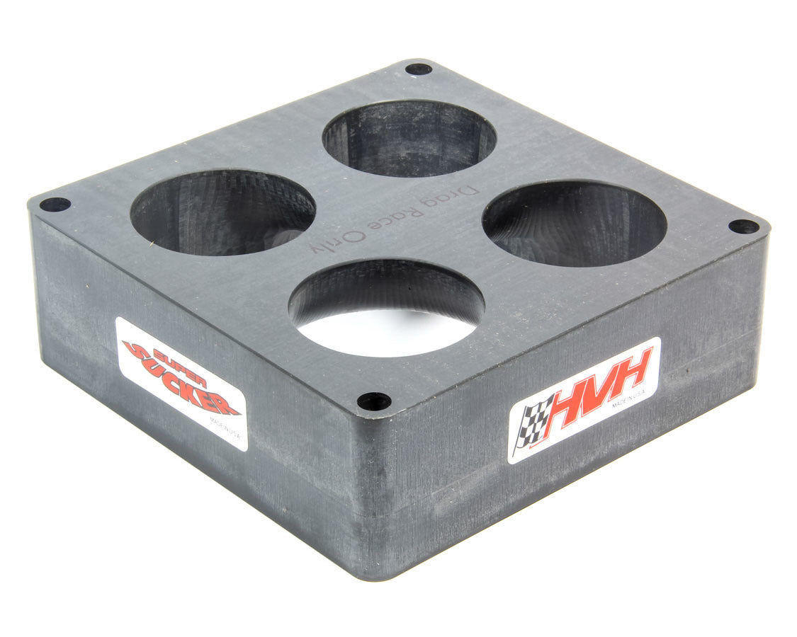 HVH Super Sucker Plastic Carburetor Spacer - 2 in Thick - 4 Hole - Dominator Flange