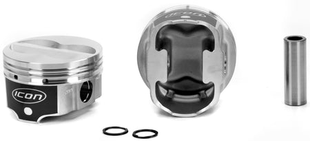 Icon Pistons Performance FHR Series Forged Flat Top Piston Set - SB Chevy 283-400