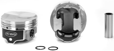 Icon Pistons FHR Forged Dome Piston Set - 4.165 in Bore - 1.5 x 1.5 x 3.0 mm Ring Grooves - Plus 17.00 cc - Big Block Chevy (Set of 8)