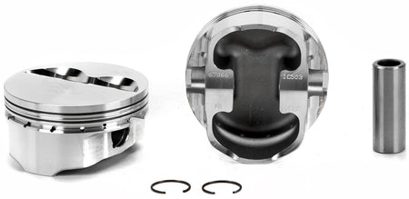 Icon Pistons Premium Forged Flat Top Piston Set - 4.060 in Bore - 1.5 x 1.5 x 3.0 mm Ring Grooves - Minus 5.00 cc - Small Block Chevy (Set of 8)