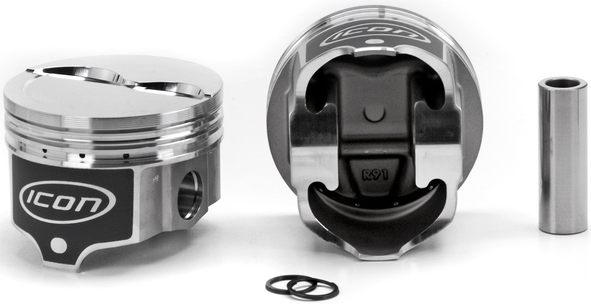 Icon Premium Forged 4.350 in Bore Piston - 4.350 in Bore - Mopar RB-Series (Set of 8) IC836.030