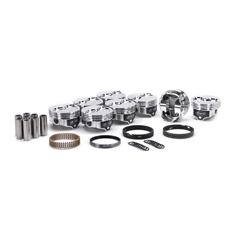 Icon Premium Forged 4.350 in Bore Piston - 4.350 in Bore - Mopar RB-Series (Set of 8) IC842.030