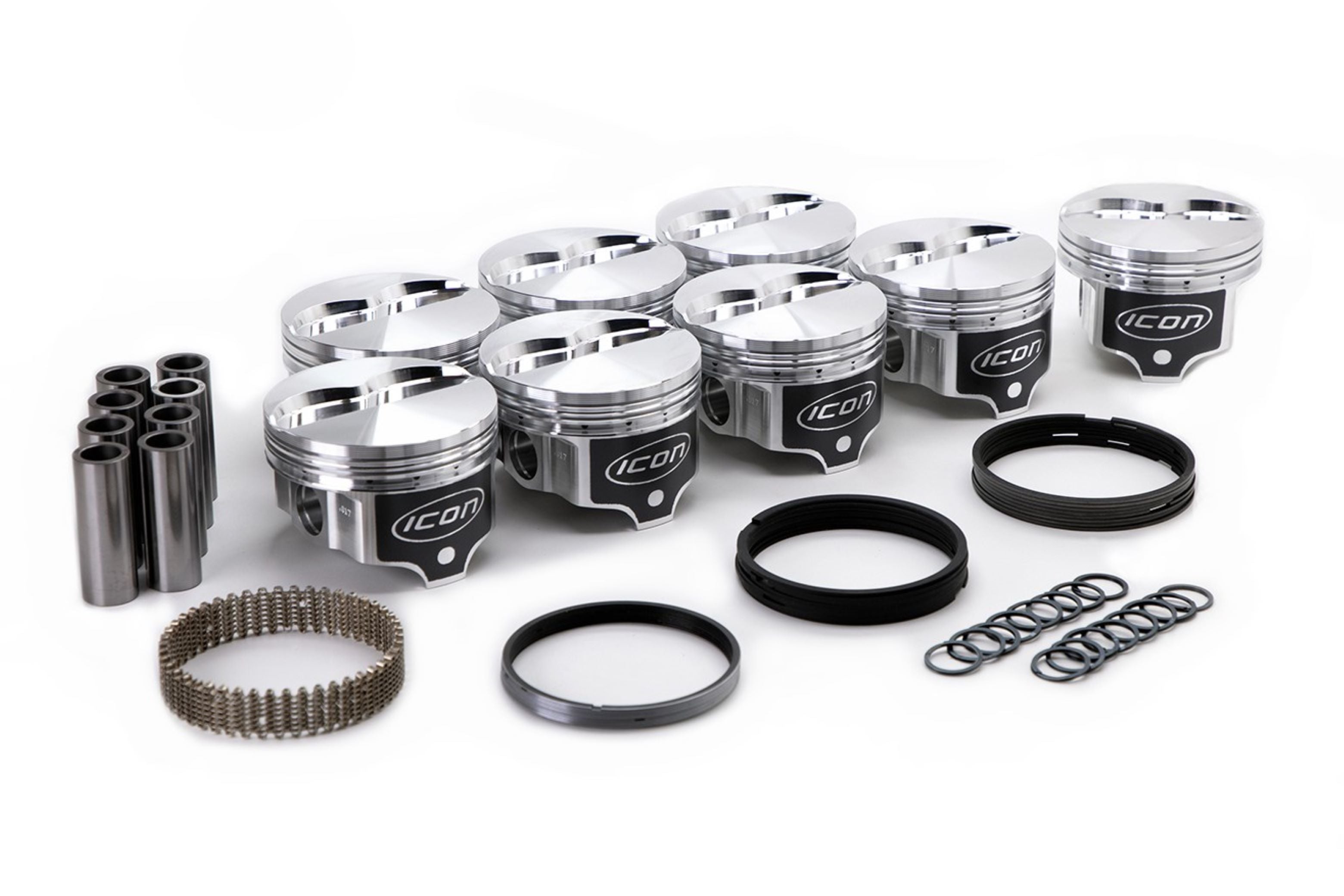 Icon Premium Forged 4.233 in Bore Piston - 4.233 in Bore - Ford FE-Series (Set of 8)