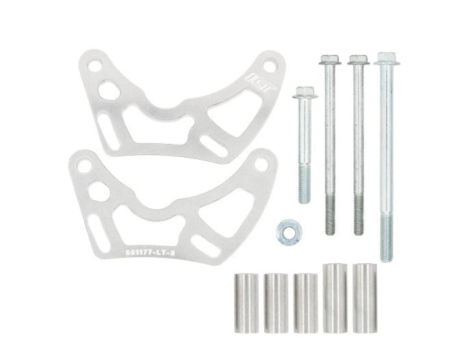ICT Billet Right Side Alternator Bracket Low Block Mount - Electric Water Pump - GM GenV LT-Series