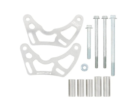 ICT Billet Right Side Alternator Bracket Low Block Mount - Electric Water Pump - GM GenV LT-Series