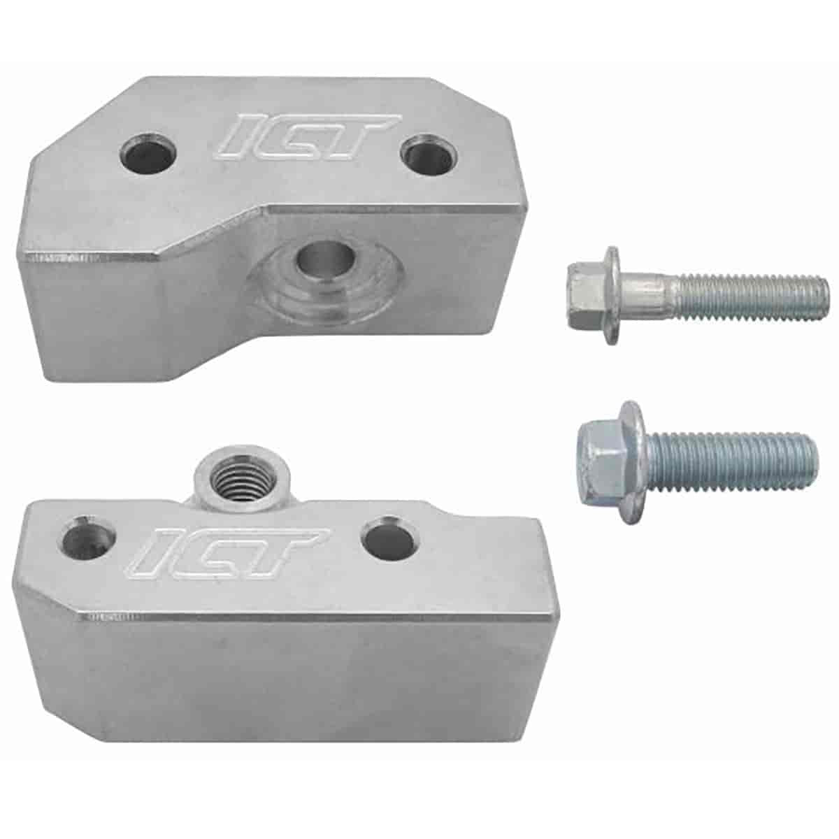 ICT Billet Knock Sensor Relocation Bracket - GM LS-Series (Pair)