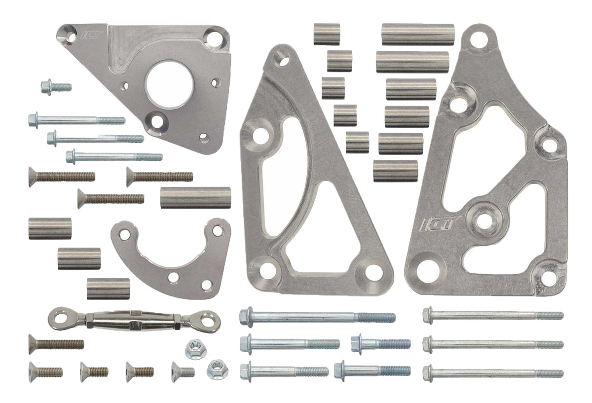 ICT Billet Water Pump Mount RH Alternator Bracket - GM LS-Series
