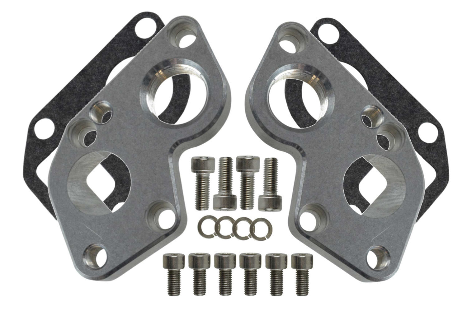 ICT Billet Standard to Remote Water Pump Adapter - 12 AN Female Ports - GM LS-Series
