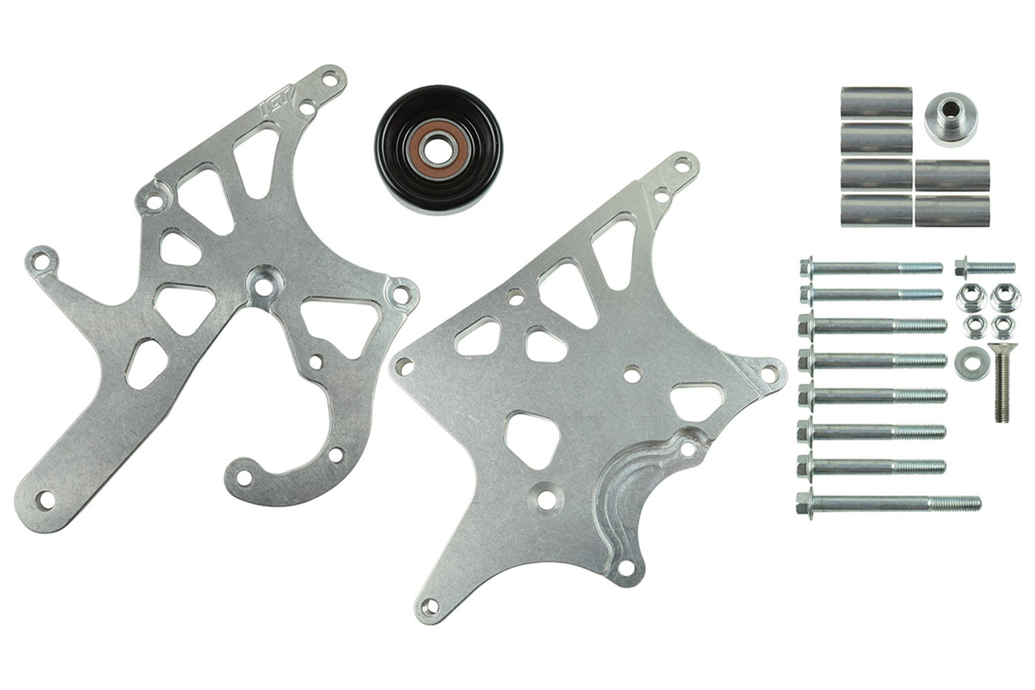 ICT Billet High Mount Alternator Bracket Left Side Head Mount - GM LS-Series