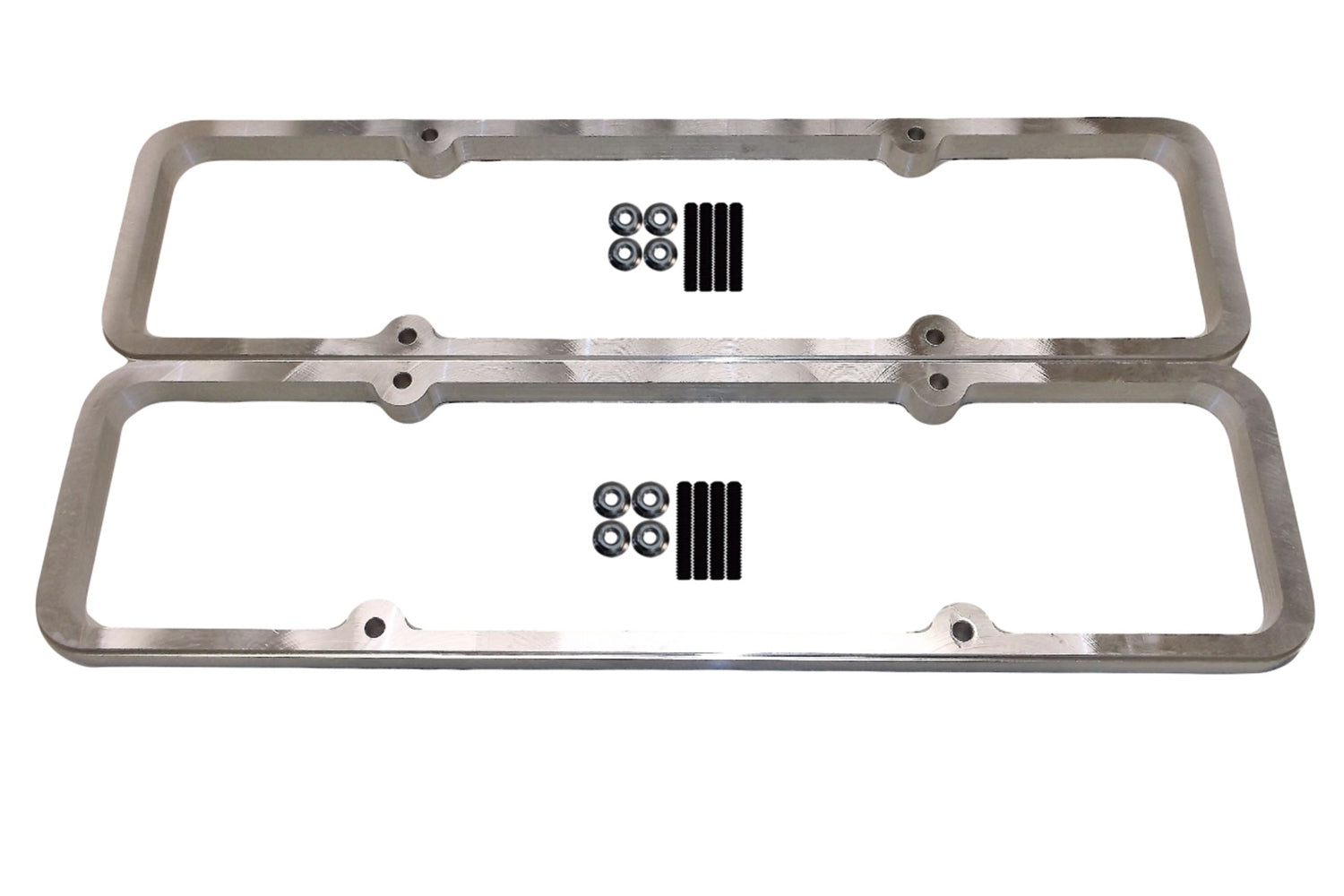 ICT Billet Valve Cover Spacer - 0.5 in Tall - Small Block Chevy (Pair)