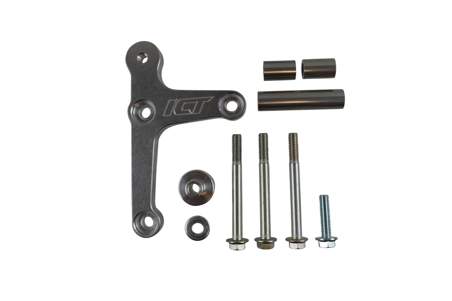 ICT Billet Block Mount LH Alternator Bracket - OEM Alternator - GM LS-Series