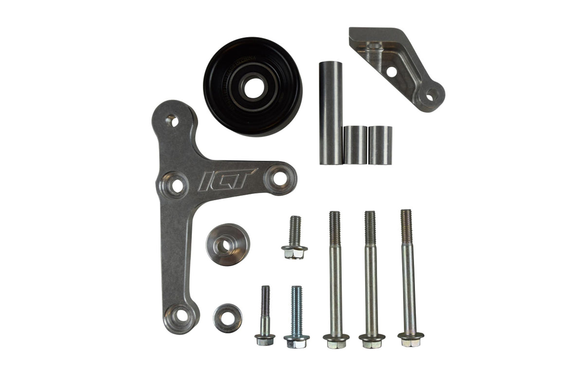 ICT Billet Block Mount LH Alternator Bracket - Short Water Pump - GM LS-Series