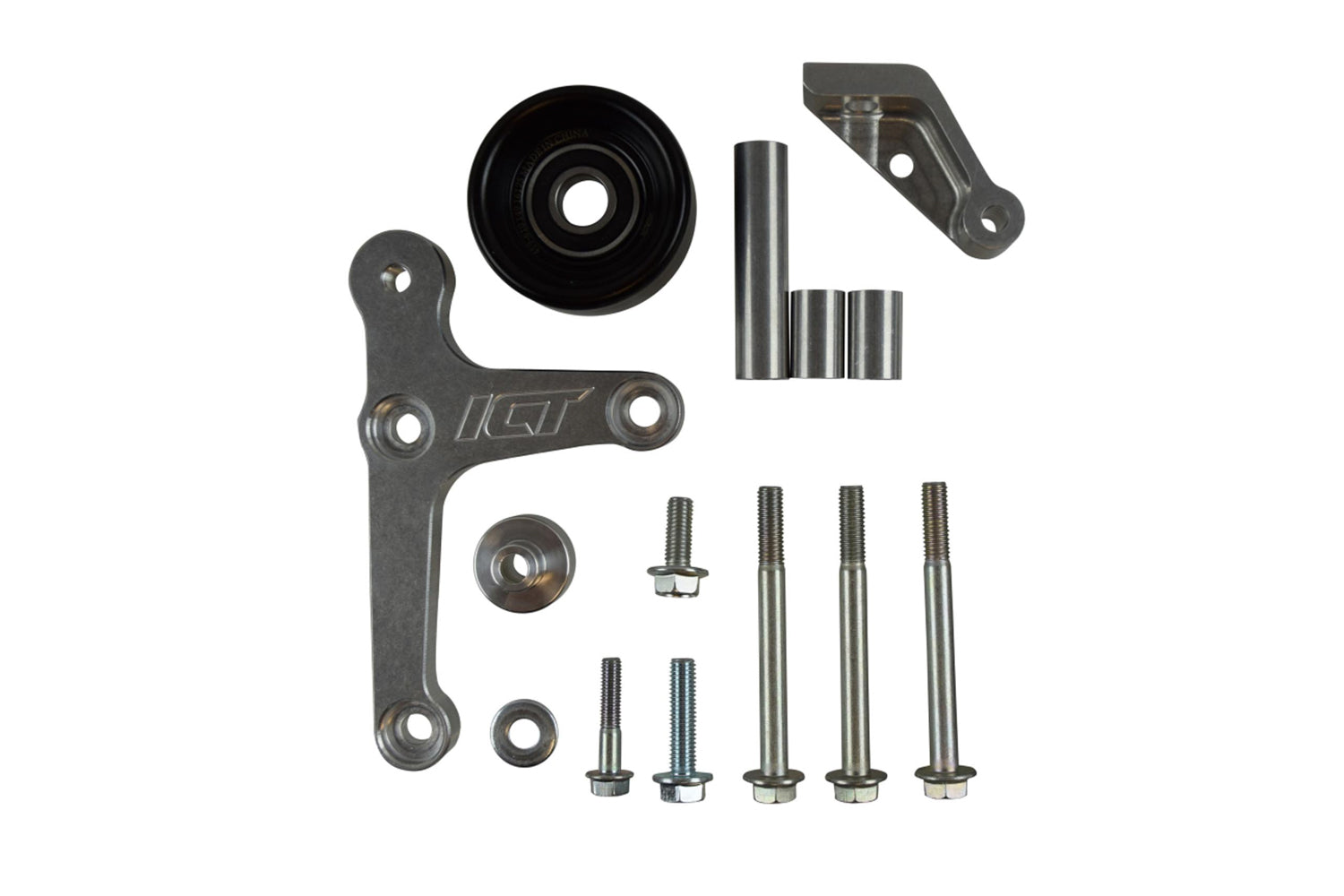 ICT Billet Block Mount LH Alternator Bracket - Short Water Pump - GM LS-Series