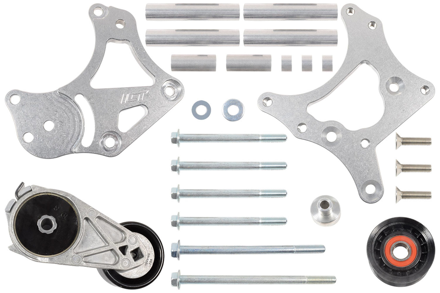 ICT Billet Head Mount RH Alternator Bracket - GM LS-Series 551780-3