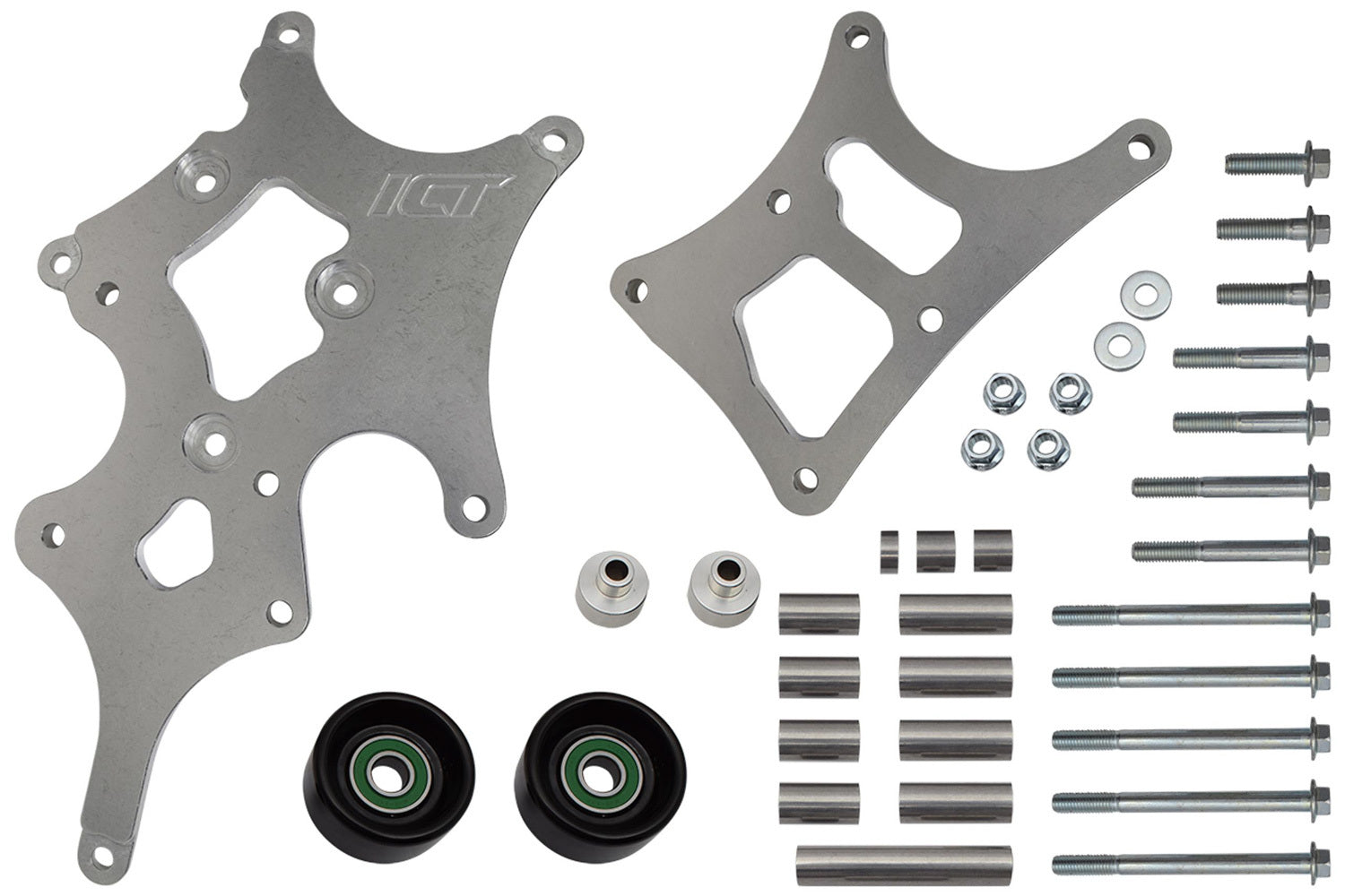 ICT Billet Left Side Alternator Bracket High Block Mount - GM LS-Series