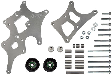 ICT Billet Left Side Alternator Bracket High Block Mount - GM LS-Series