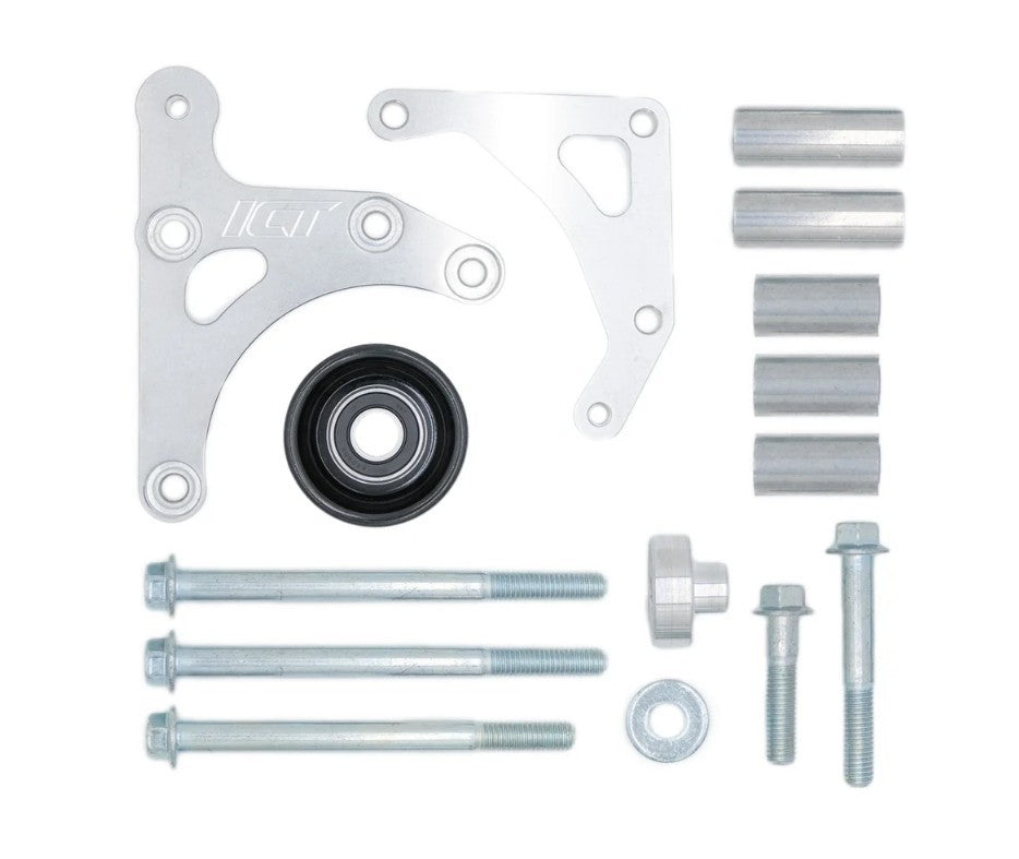 ICT Billet Left Side Alternator Bracket Low Block Mount - GM LS-Series