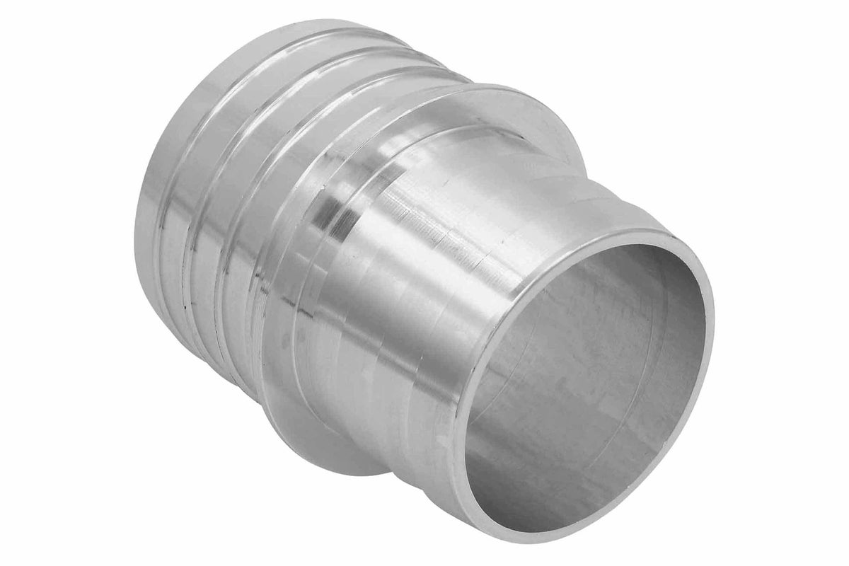 ICT Billet Straight 2 in Hose Barb to 2-1/2 in Hose Barb Fitting - Natural