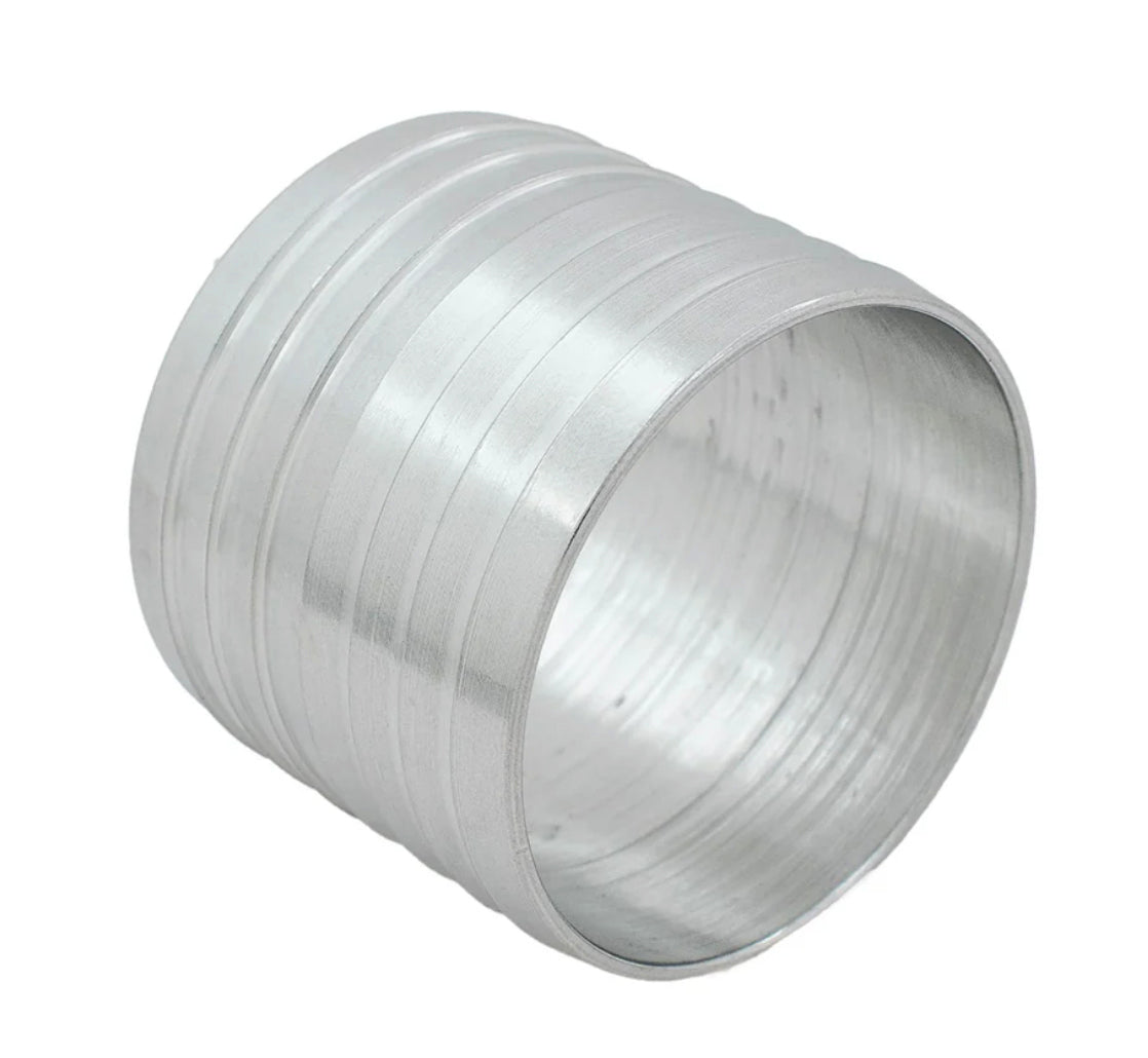 ICT Billet Straight 2-1/2 in Hose Barb to 2-1/2 in Hose Barb Fitting - Natural