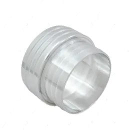 ICT Billet Straight 2-1/2 in Hose Barb to 3 in Hose Barb Fitting - Natural
