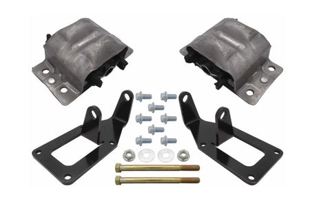 ICT Billet Motor Mount Kit - Black - GM LS-Series - GM X-Body 1973-79