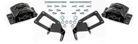 ICT Billet Motor Mount Kit - Black - GM LT-Series - GM X-Body 1973-79