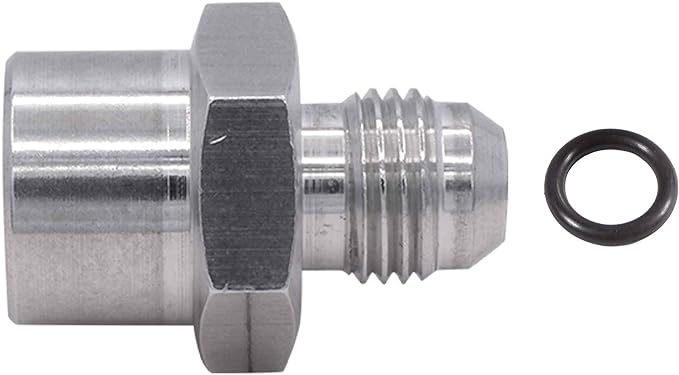 ICT Billet Straight 6 AN Male to 16 mm x 1.50 Female O-Ring Fitting - Clear
