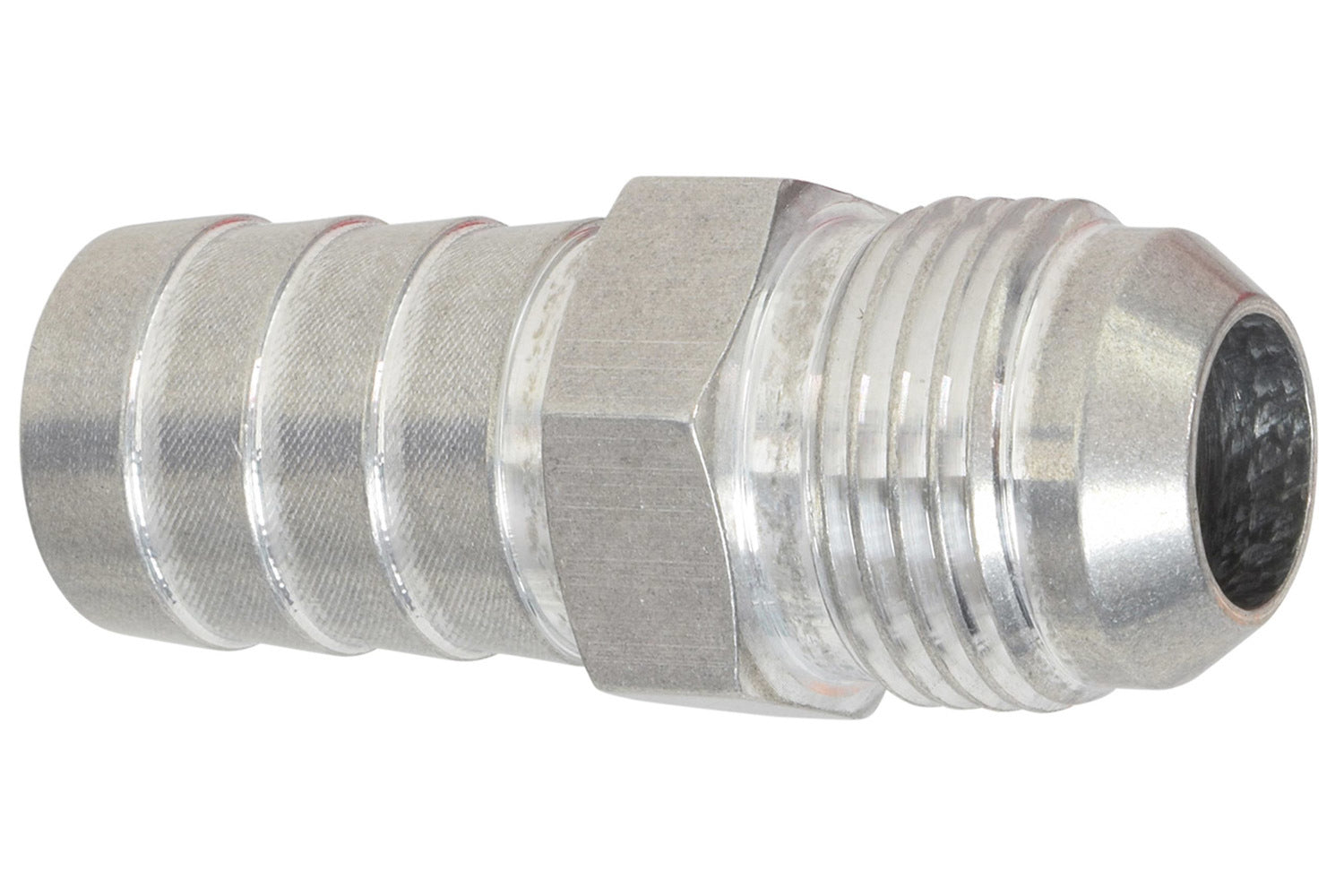 ICT Billet Straight 10 AN Male to 3/4 in Hose Barb Fitting - Clear