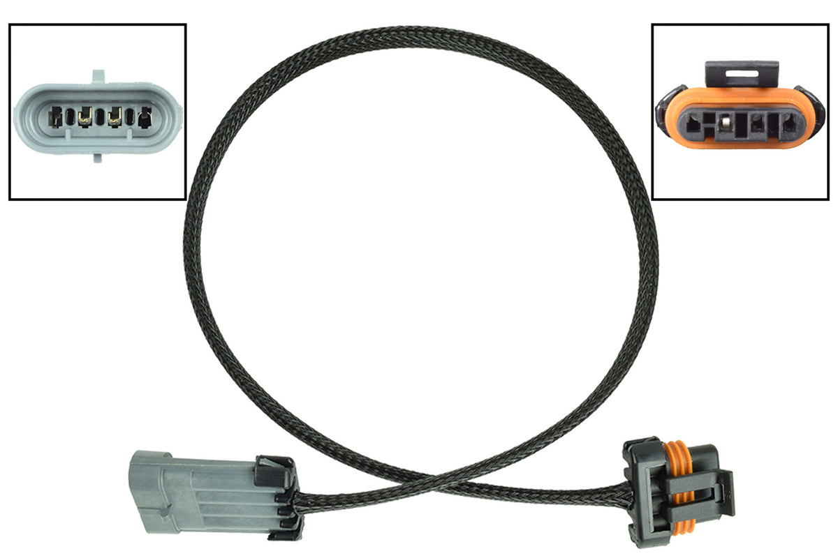 ICT Billet Alternator Extension Harness - 4 Pin Connectors - 36 in Long - GM LS-Series