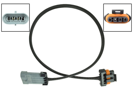 ICT Billet Alternator Extension Harness - 4 Pin Connectors - 36 in Long - GM LS-Series