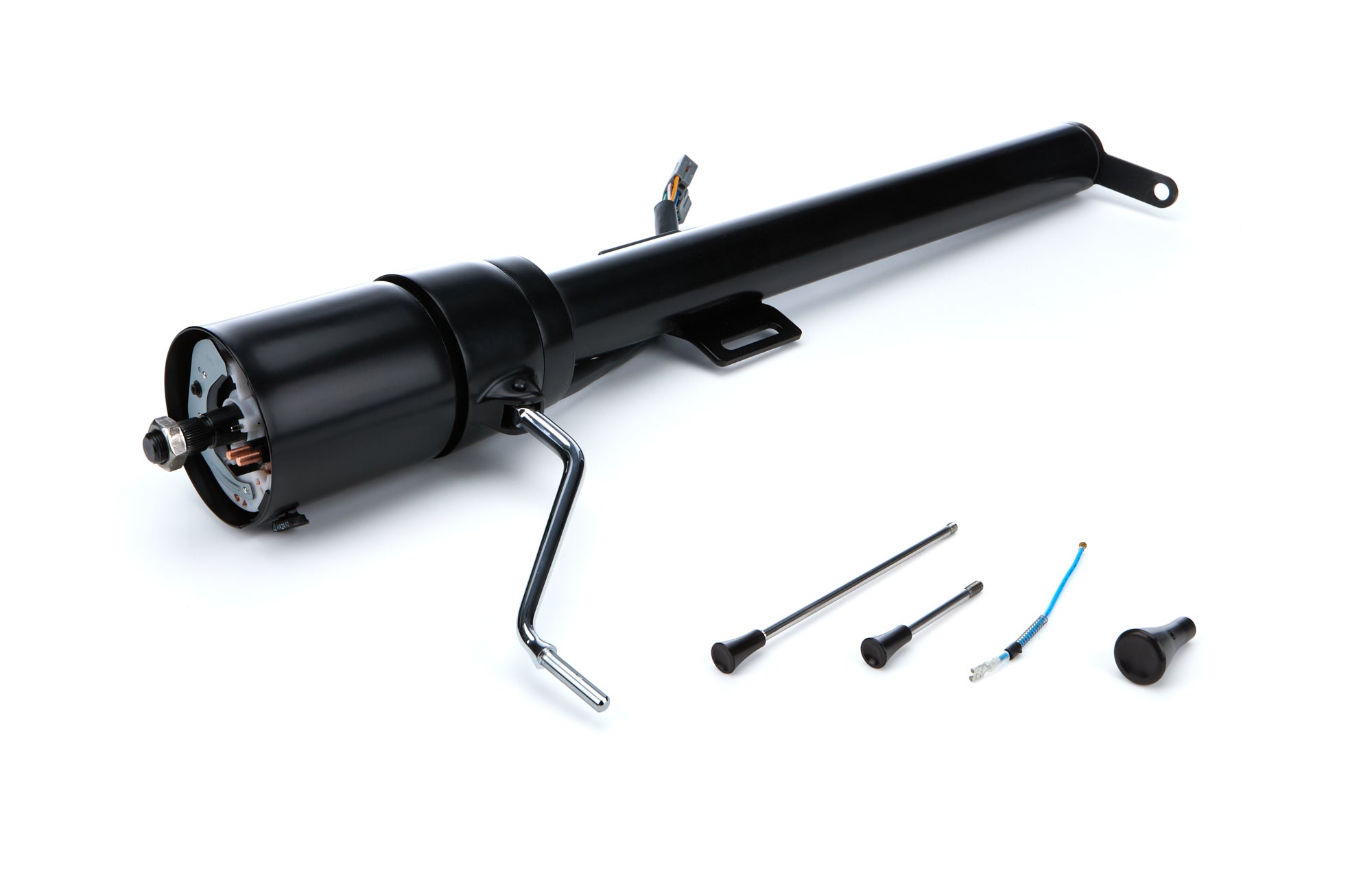 ididit Tilt Steering Column - Column Shift - Black - Ford Fullsize Truck 1978-79