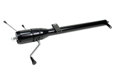 ididit Tilt Steering Column - Column Shift - 2-1/4 in Tube - Black - Ford Compact SUV 1974-75