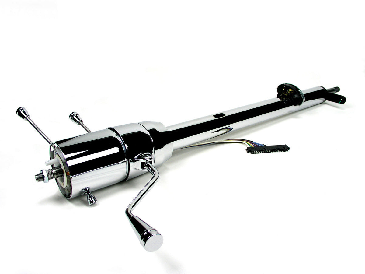 ididit Tilt Steering Column - Column Shift - 2 in Tube - Chrome - GM B-Body 1963-64