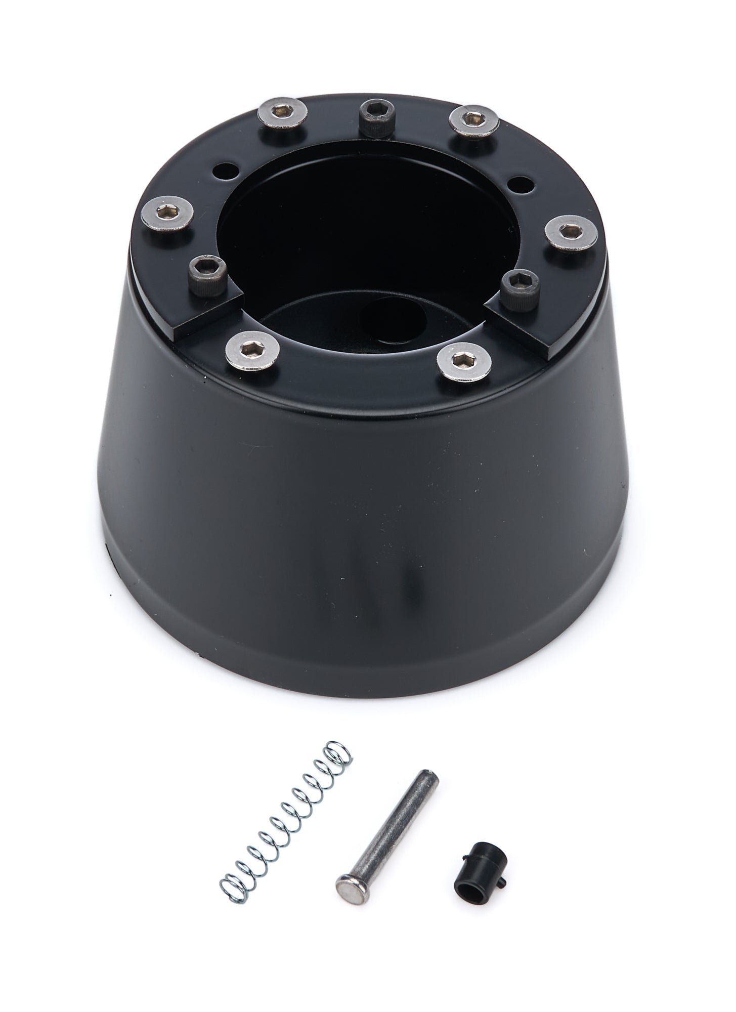 ididit 6-Bolt to Ididit Column / OE Column Steering Wheel Adapter - Black Powder Cot