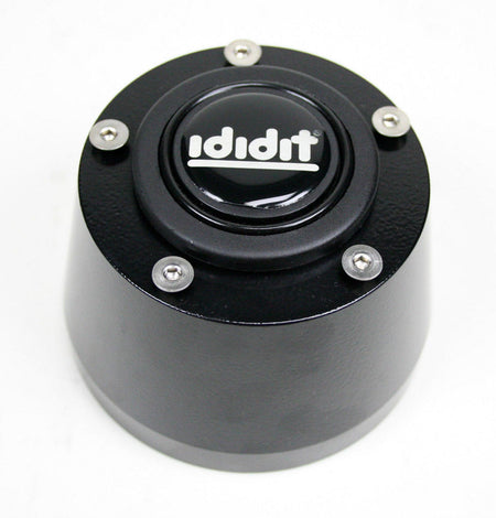 ididit 5-Bolt to Ididit Column / OE Column Steering Wheel Adapter - Black Powder Cot
