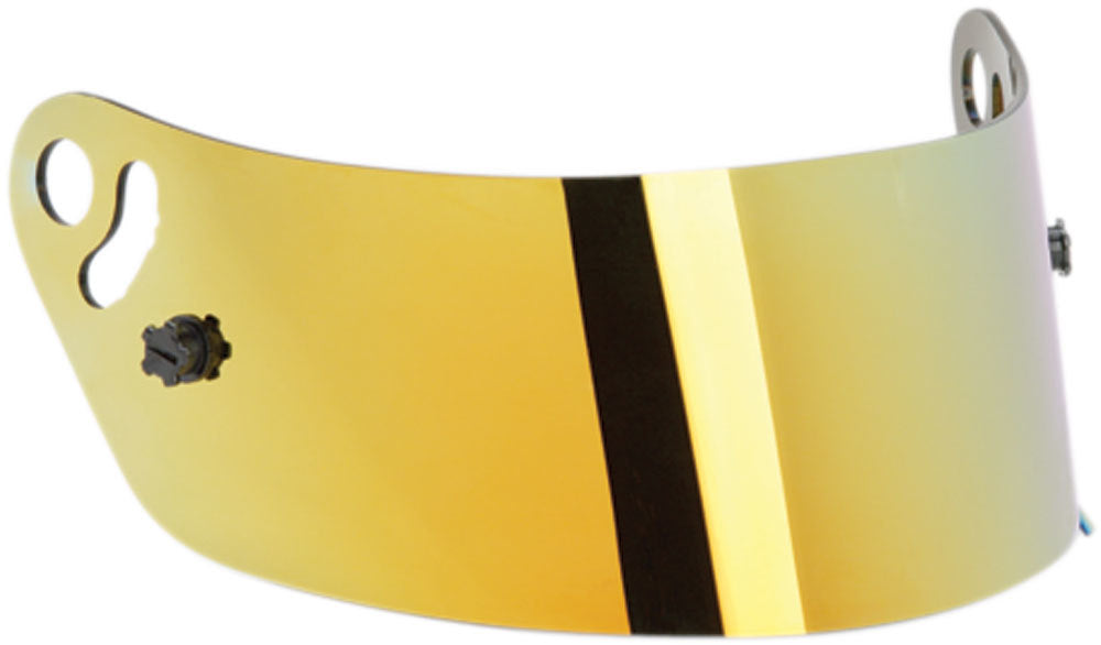 Impact Yellow Chrome Helmet Shield - Fits Snell SA2010 Champ - Nitro,Drag Champ - Super Cyclone
