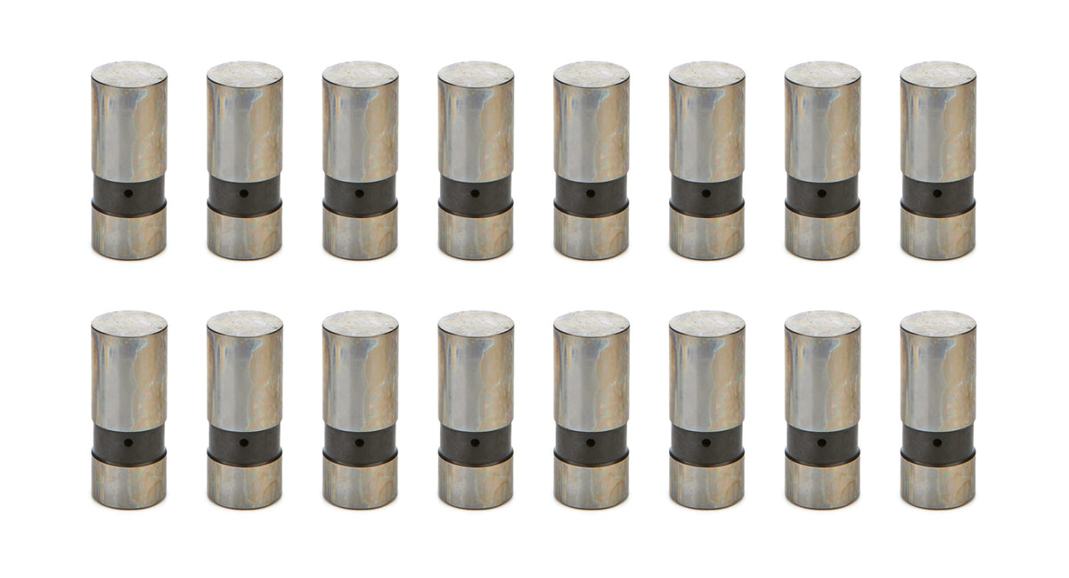 Isky Cams Hydraulic Flat Tappet Lifter - 0.842 in OD - Lobe Face Oiling - Chevy V8 (Set of 16)