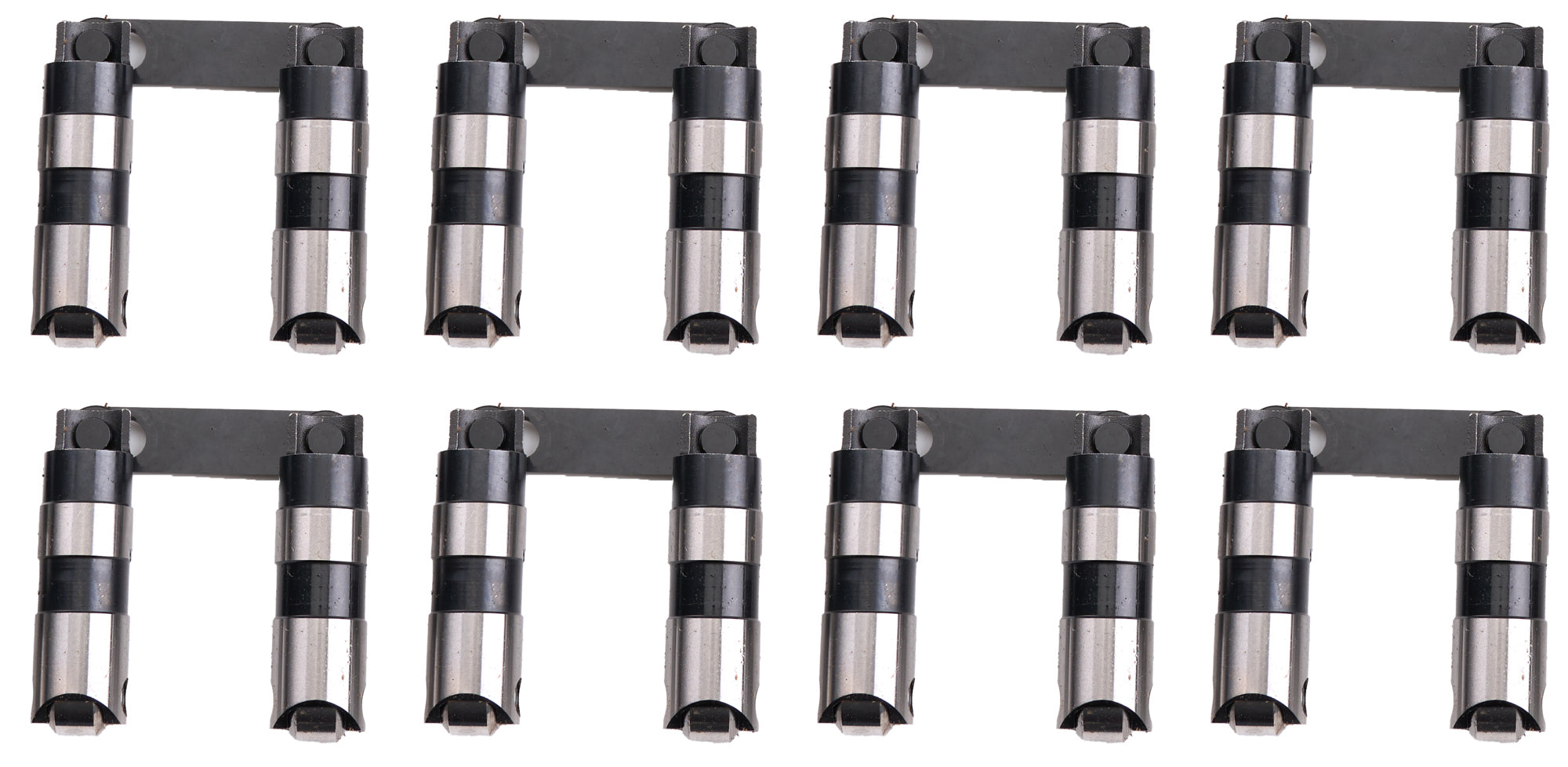 Isky Cams Silver Series HPX Hydraulic Roller Lifter - 0.875 in OD - Link Bar - Big Block Ford (Set of 16)