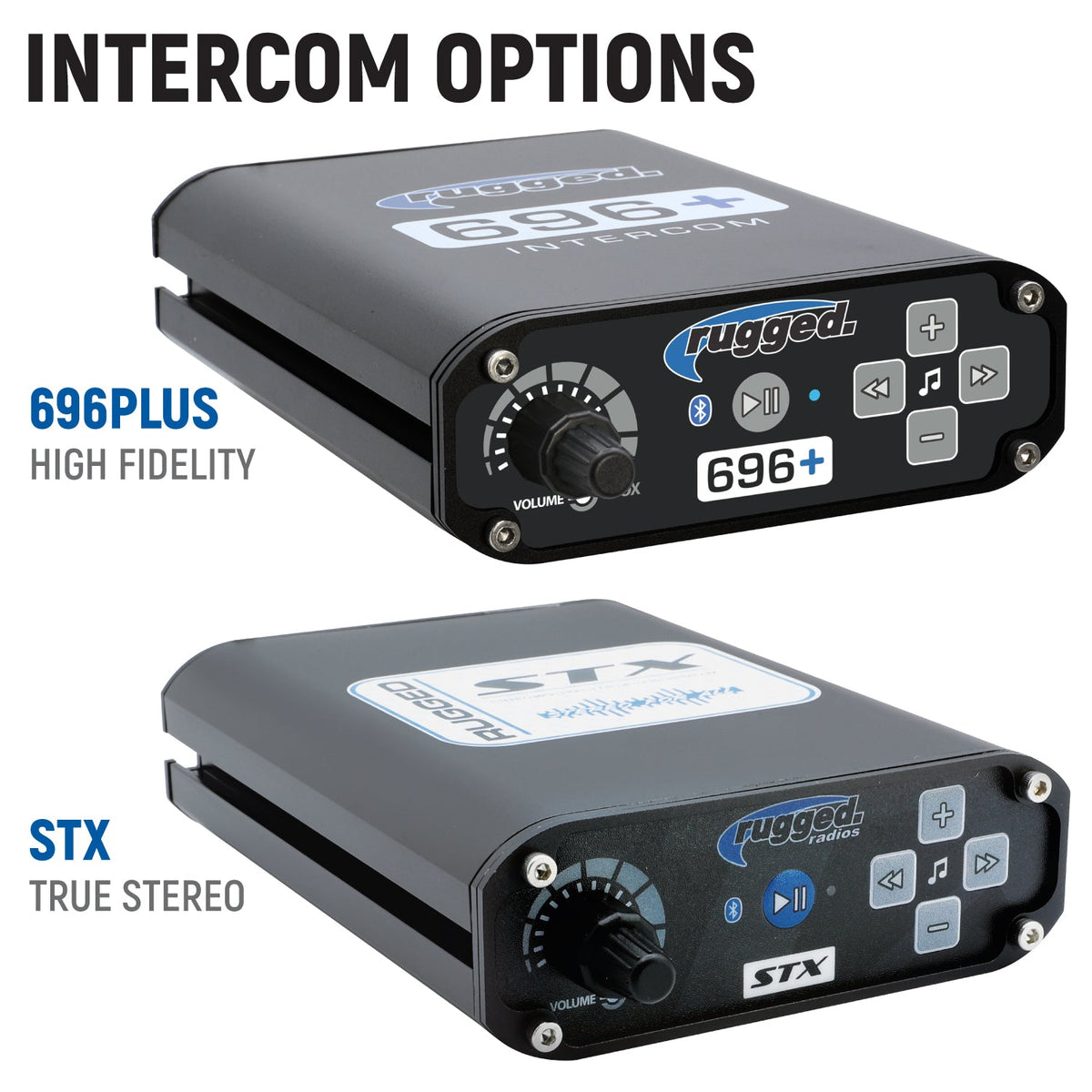 Rugged Radios Can-Am Commander & Maverick Complete Communication Kit /w Bluetooth Intercom & 2-Way Radio - Dash Mount - 696 PLUS / M1 VHF Business Band COMMANDER-696-M1-HK