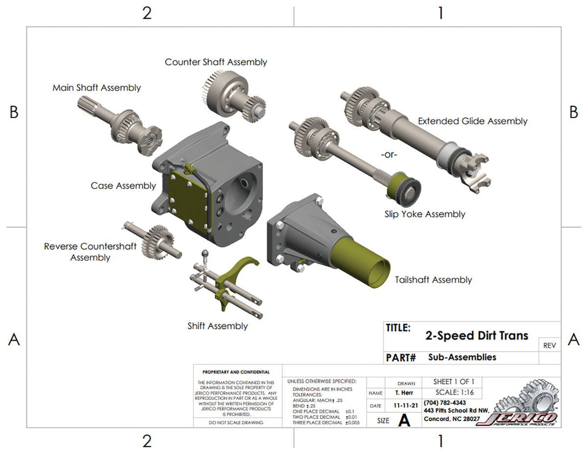 Jerico Jerico Dirt Transmission Tailshaft Housing Seal