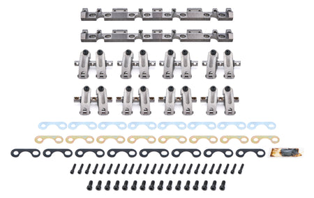 Jesel Pro Series Aluminum Shaft Mount Roller Rocker Arm Kit - 1.6 / 1.6 Ratio - Full Roller - Dart 23 Degree Heads - Small Block Chevy (Set of 16)
