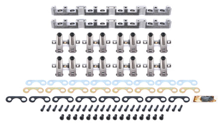 Jesel Pro Series Aluminum Shaft Mount Roller Rocker Arm Kit - 1.6 / 1.6 Ratio - Full Roller - AFR Heads - Small Block Ford (Set of 16)