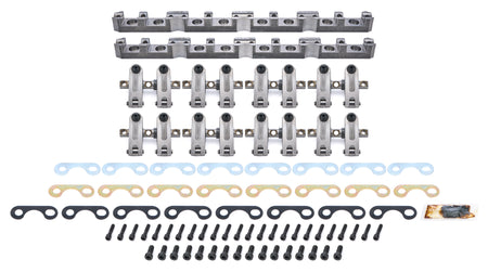 Jesel Pro Series Aluminum Shaft Mount Roller Rocker Arm Kit - 1.65 / 1.65 Ratio - Full Roller - AFR Heads - Small Block Ford (Set of 16)