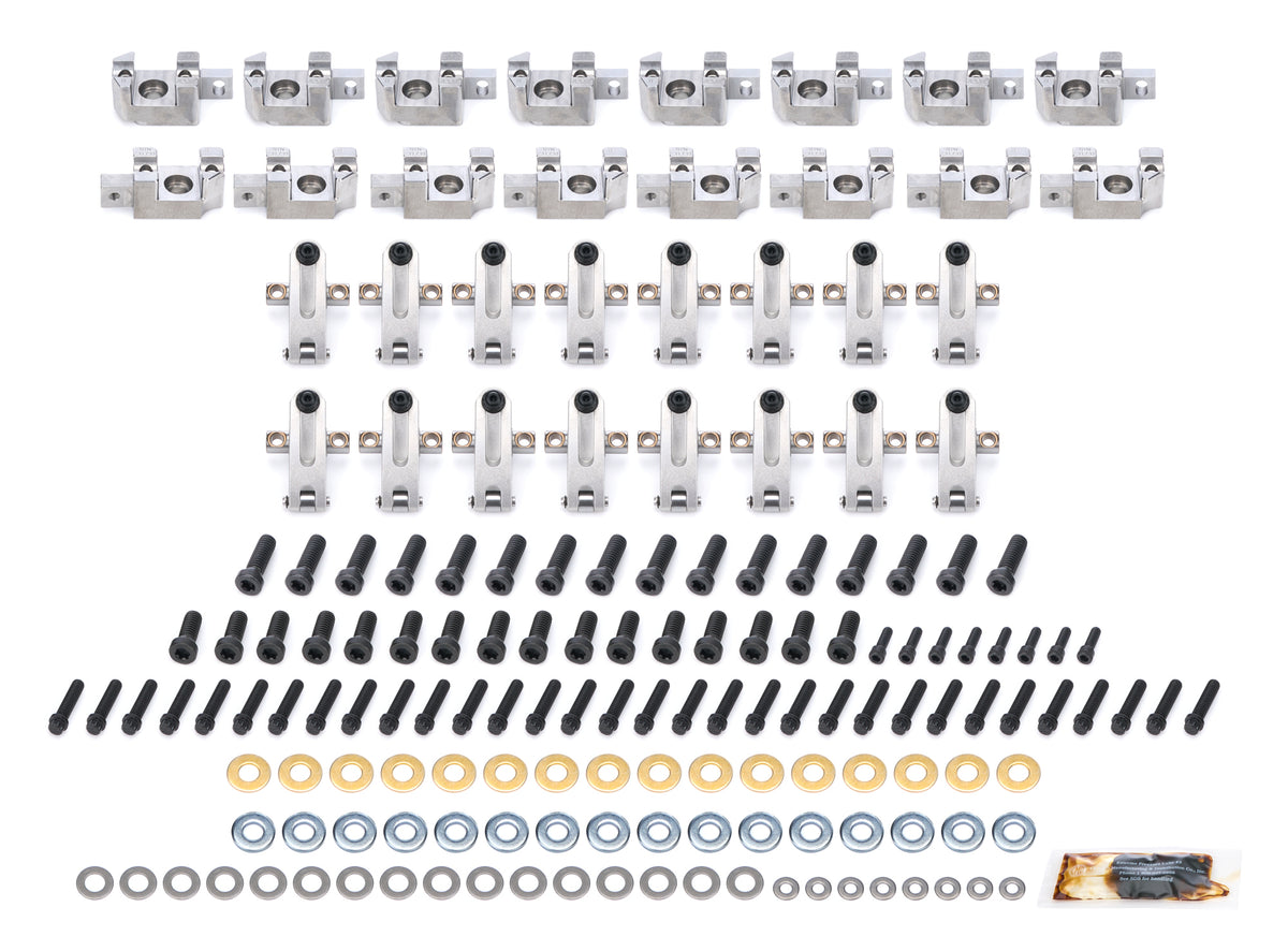 Jesel Pro Series Aluminum Shaft Mount Roller Rocker Arm Kit - 1.75 / 1.75 Ratio - Full Roller - AFR A460 Heads - Big Block Ford (Set of 16)