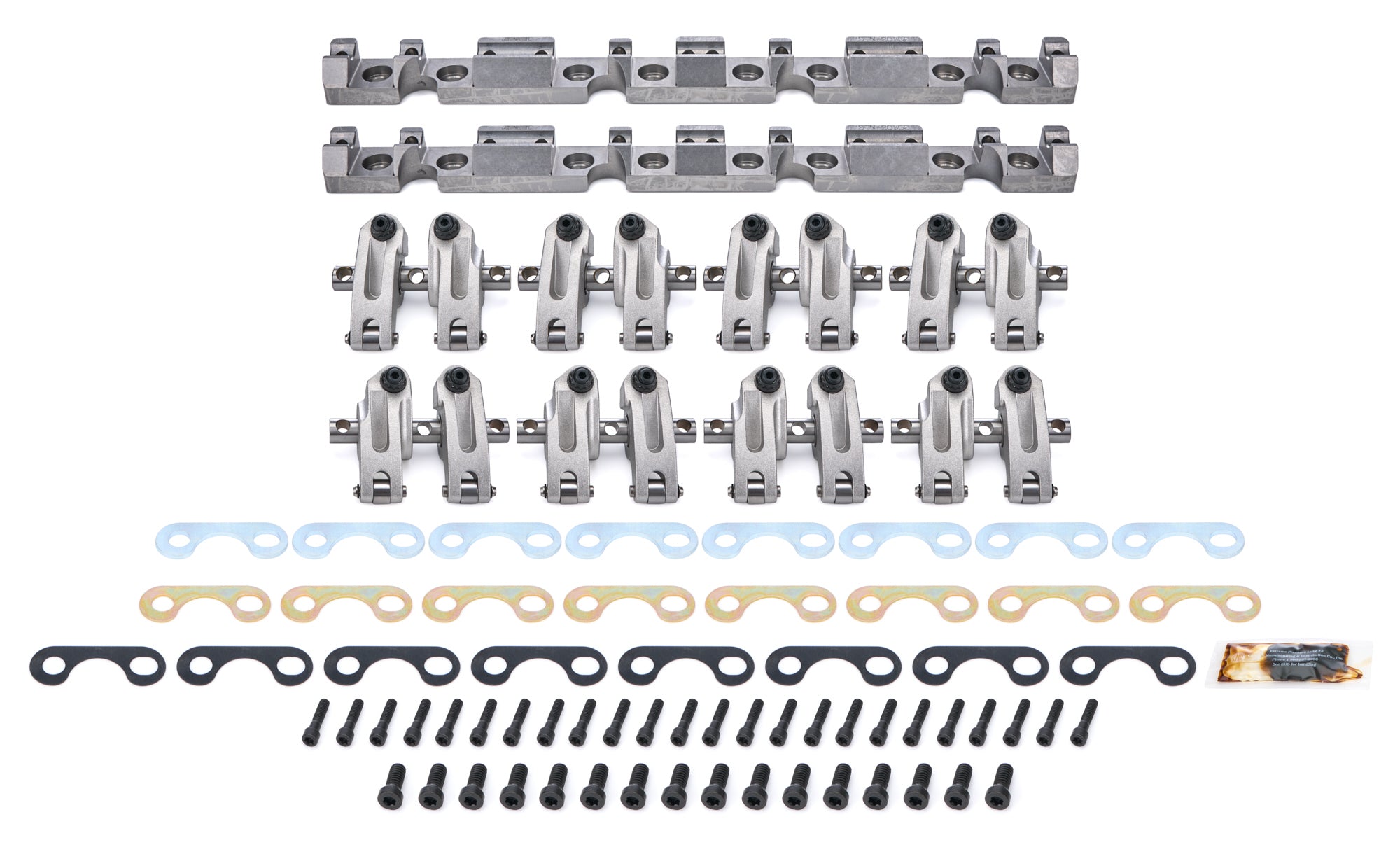 Jesel Pro Series Aluminum Shaft Mount Roller Rocker Arm Kit - 1.6 / 1.6 Ratio - Full Roller - AFR Eliminator 227 / 335 Heads - Small Block Chevy (Set of 16)